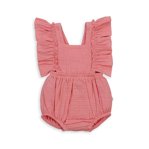 tiny Twig - Ruffle Romper - Berry Ice