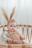 Aster & Oak - Cocoa Cable Knit Romper