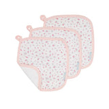 All4Ella - Organic wash cloths 3pk - Pink Petals