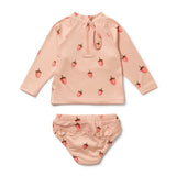 Wilson & Frenchy - Strawberry Kisses Cutwork Rashie Swimset