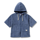 Wilson & Frenchy - Deep Blue Organic Terry Hooded Towel