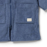 Wilson & Frenchy - Deep Blue Organic Terry Hooded Towel