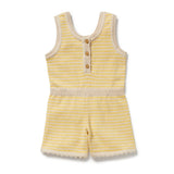 Wilson & Frenchy - Sunny Sorbet Organic Knitted Stripe Playsuit