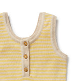 Wilson & Frenchy - Sunny Sorbet Organic Knitted Stripe Playsuit