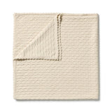 Wilson & Frenchy - Milk Cloud Organic Knitted Chevron Blanket