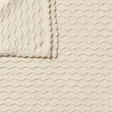 Wilson & Frenchy - Milk Cloud Organic Knitted Chevron Blanket