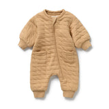 Wilson & Frenchy - Honey Fawn Organic Quilted Growsuit