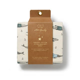 Wilson & Frenchy - Woolly Whales Organic Bassinet Sheet