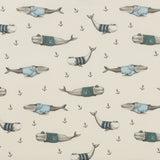 Wilson & Frenchy - Woolly Whales Organic Cot Sheet