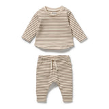 Wilson & Frenchy - Nutmeg Stripe Organic Waffle Set