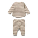 Wilson & Frenchy - Nutmeg Stripe Organic Waffle Set