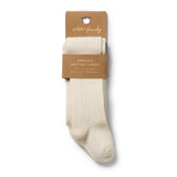 Wilson & Frenchy - Buttermilk Organic Ribbed Tights
