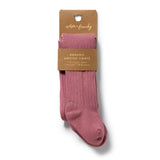 Wilson & Frenchy - Plum Organic Ribbed Tights