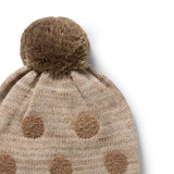 Wilson & Frenchy - Sandstone Organic Knitted Bauble Hat