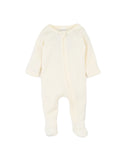 Bebe - MILK ORGANIC POINTELLE LS ZIPSUIT