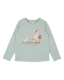 Bebe - EMMY DUCKS ON SCOOTER LS TEE 3-7 YRS