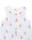 Bebe - BRADY STRIPE ORGANIC BUTTON UP BODYSUIT