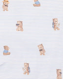 Bebe - BRADY STRIPE ORGANIC BUTTON UP BODYSUIT