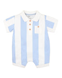 Bebe - MAX WIDE STRIPE RUGBY ROMPER