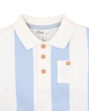 Bebe - MAX WIDE STRIPE RUGBY ROMPER
