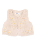 Bebe - WINNIE EMB. FAUX FUR VEST