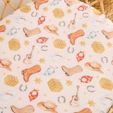 Snuggle Hunny - Fitted Bassinet Sheet - Cowboys
