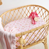 Snuggle Hunny - Fitted Bassinet Sheet - Boots & Bows