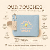 Enjoy The View - Large Beach Pouch 30cm - Happiest at the beach