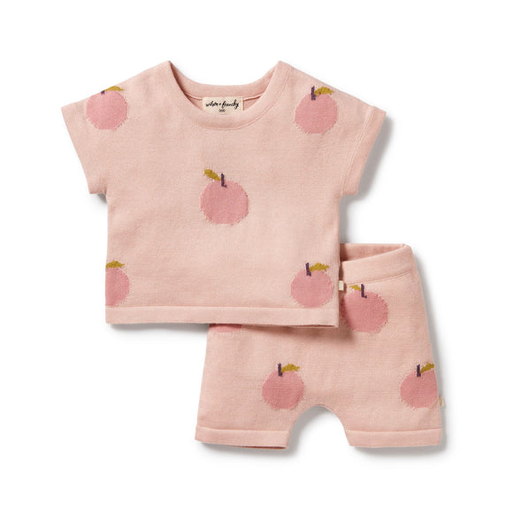 Wilson & Frenchy  - Just Peachy Organic Knitted Set