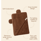 Kiin - Hooded Towel - Chocolate