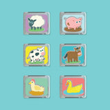 Jellystone Designs - Glo Pals - Farm Light-Up Cubes 6-Pack 🐮