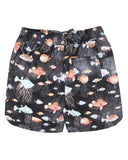 Minihaha - AIDEN BLACK PRINT BOARDSHORTS 3-7 YRS