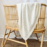 Cuddle Bug & Co (Mini & Me) - Heirloom Baby Blanket Ivory
