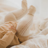 Minihaha - ALMOND OPEN WORK TIGHTS