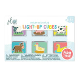 Jellystone Designs - Glo Pals - Farm Light-Up Cubes 6-Pack 🐮