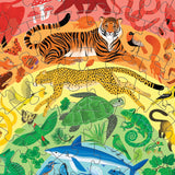 Crocodile Creek - Rainbow Puzzle 100 Pc - Animals