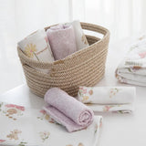 Living Textiles - Organic Wash Cloths 3 Pack - Whimsical Wonderland