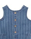 Bebe - SWAY DENIM STRIPE ROMPER
