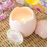 Lou Lou Bell - Wild Strawberry & Poppy Egg Shaped Candle