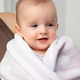 Living Textiles - Chenille Blanket - Purple Flowers