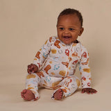 Snuggle Hunny - Cowboys Organic Snugglesuit Convertible Romper
