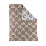 Living Textiles - Chenille Blanket - Rainbow Taupe