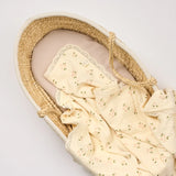 Over The Dandelions - Organic Muslin Blanket Daisy with Lace