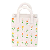 Lou Lou Bell - Tulip Print Ceramic Bag-Shaped Flower Vase