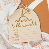 Timber Tinkers - Hello World Palm Birth Disc