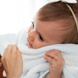 Living Textiles - Chenille Blanket - Blue Clouds