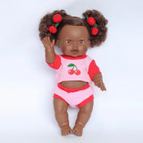 SALLI COLLECTIVE -  Dolls Top + Bloomer Shorts Set - Cherry