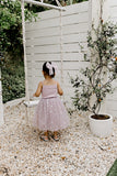 Confetti Kidz - Ribbed Tulle Dress - Mauve Butterflies