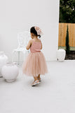 Confetti Kidz - Ribbed Tulle Dress - Dusty Pink