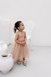 Confetti Kidz - Ribbed Tulle Dress - Dusty Pink